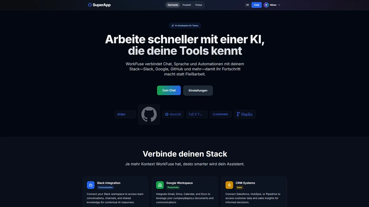 WorkFuse Chat Interface